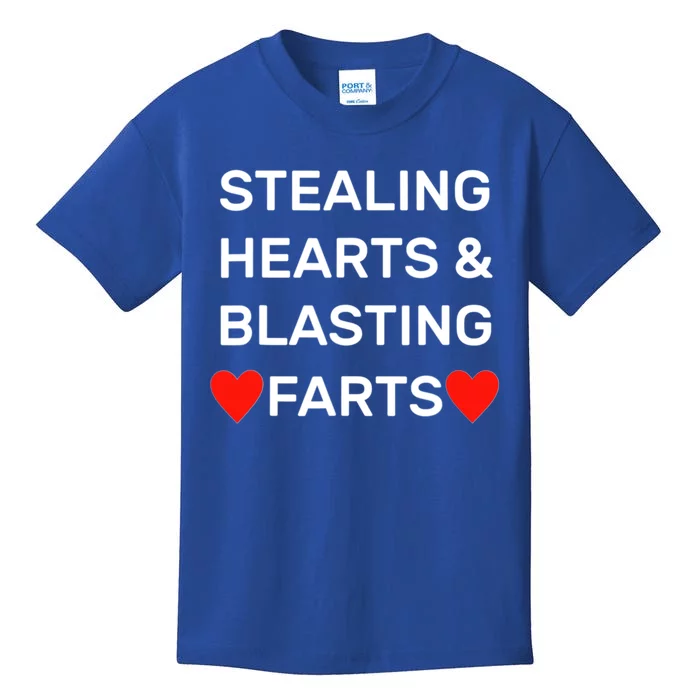 Stealing Hearts And Blasting Farts Kids T-Shirt