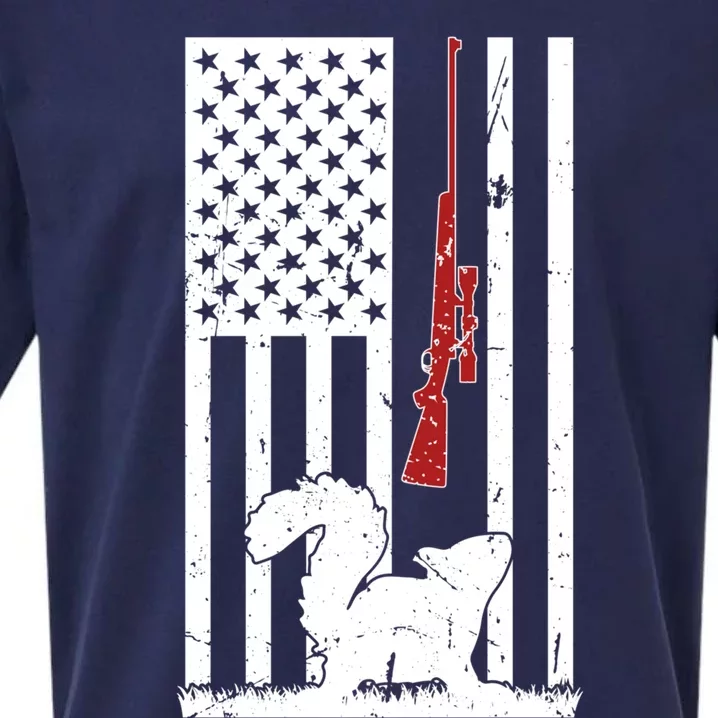 Squirrel Hunting American Flag Squirrel Hunter Great Gift Sueded Cloud Jersey T-Shirt