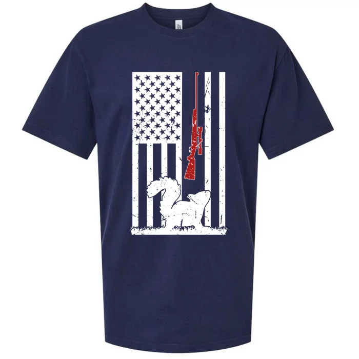 Squirrel Hunting American Flag Squirrel Hunter Great Gift Sueded Cloud Jersey T-Shirt