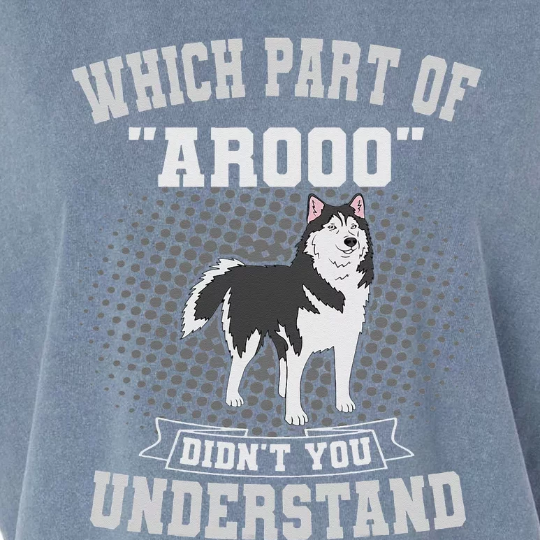 Siberian Husky Arooo Breeder Fur Parent Sled Dog Breed Garment-Dyed Women's Muscle Tee