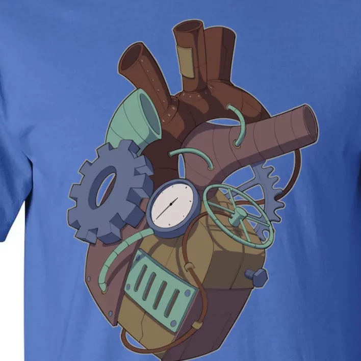 Steampunk Heart Anatomy Mechanical Engineer Cardiologist Great Gift Tall T-Shirt