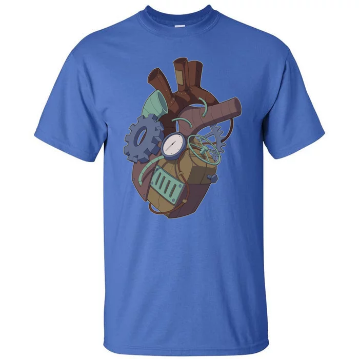 Steampunk Heart Anatomy Mechanical Engineer Cardiologist Great Gift Tall T-Shirt