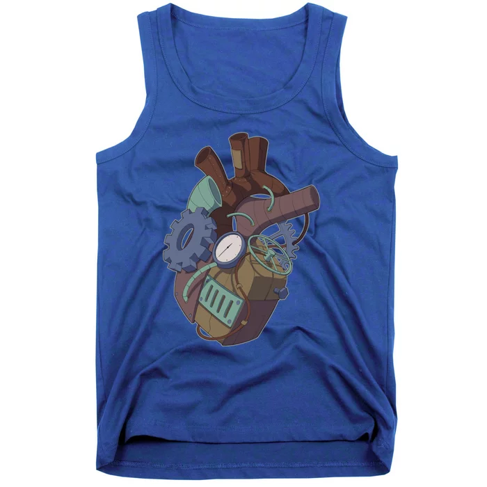 Steampunk Heart Anatomy Mechanical Engineer Cardiologist Great Gift Tank Top