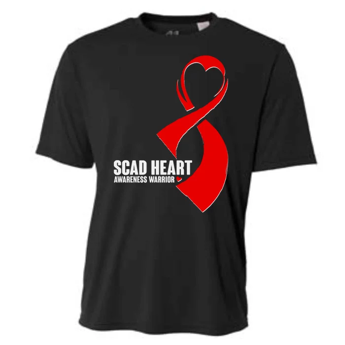 SCAD Heart Awareness Warrior Heart Attack Awareness Cooling Performance Crew T-Shirt