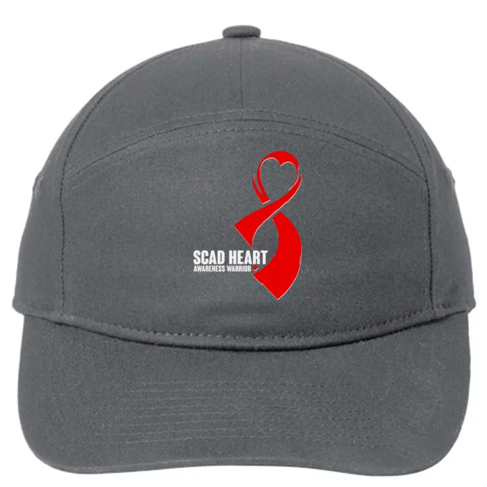 SCAD Heart Awareness Warrior Heart Attack Awareness 7-Panel Snapback Hat