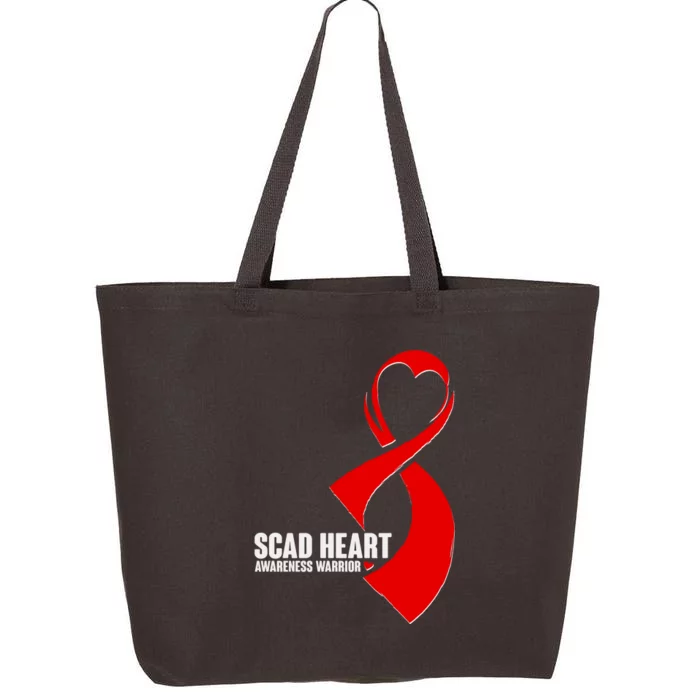 SCAD Heart Awareness Warrior Heart Attack Awareness 25L Jumbo Tote