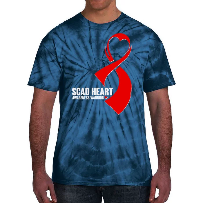 SCAD Heart Awareness Warrior Heart Attack Awareness Tie-Dye T-Shirt