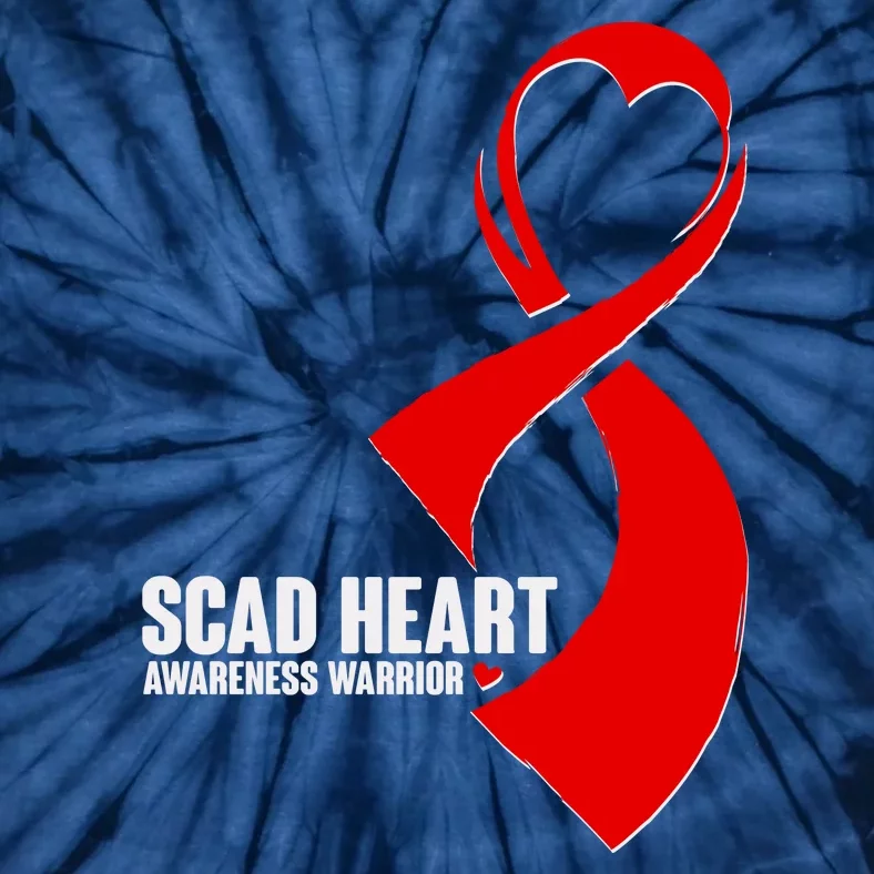 SCAD Heart Awareness Warrior Heart Attack Awareness Tie-Dye T-Shirt