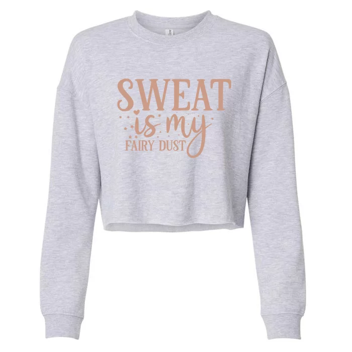 Stay Humble And Hustle For Muscles Gym And Fitness Gift Cropped Pullover Crew