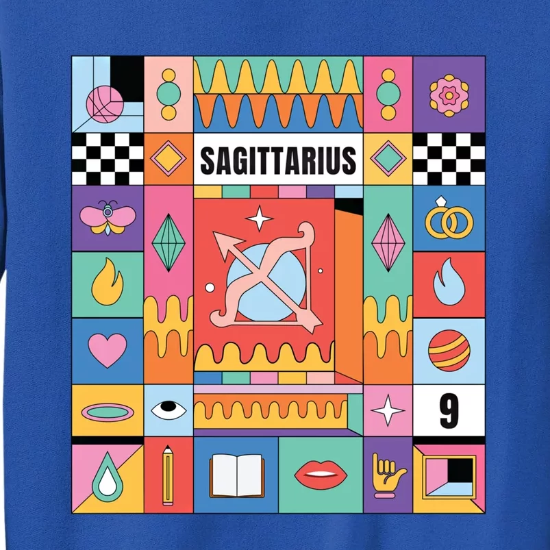 Sagittarius Horoscope Abstract Zodiac Art Mystic Symbols Gift Sweatshirt