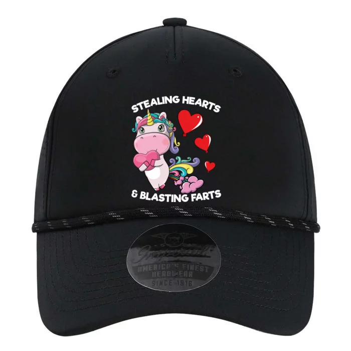 Stealing Hearts And Blasting Farts Valentines Unicorn Gift Performance The Dyno Cap