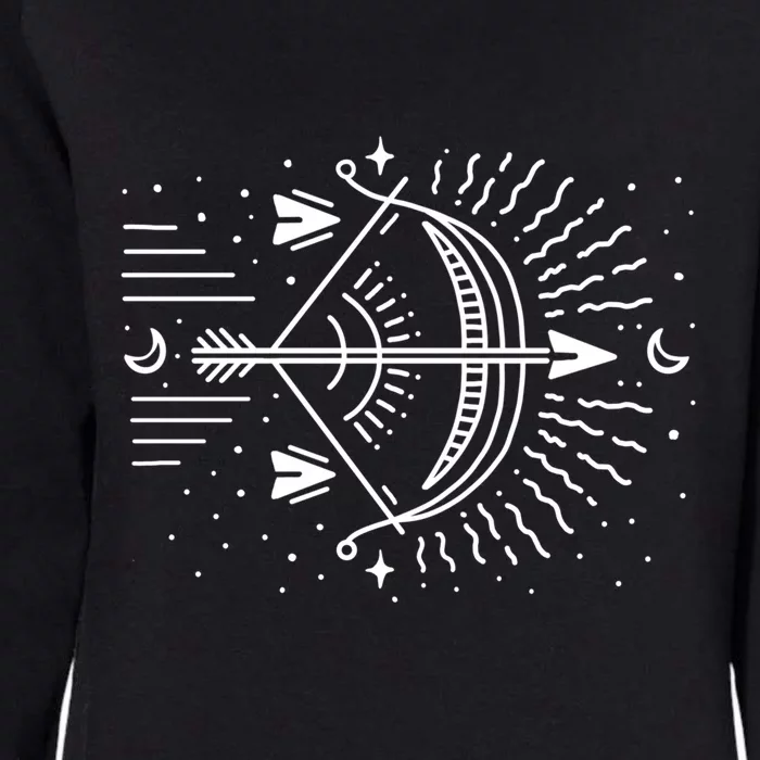 Sagittarius Horoscope Art / Zodiac Sign And Astrology Tarot Cool Gift Womens California Wash Sweatshirt