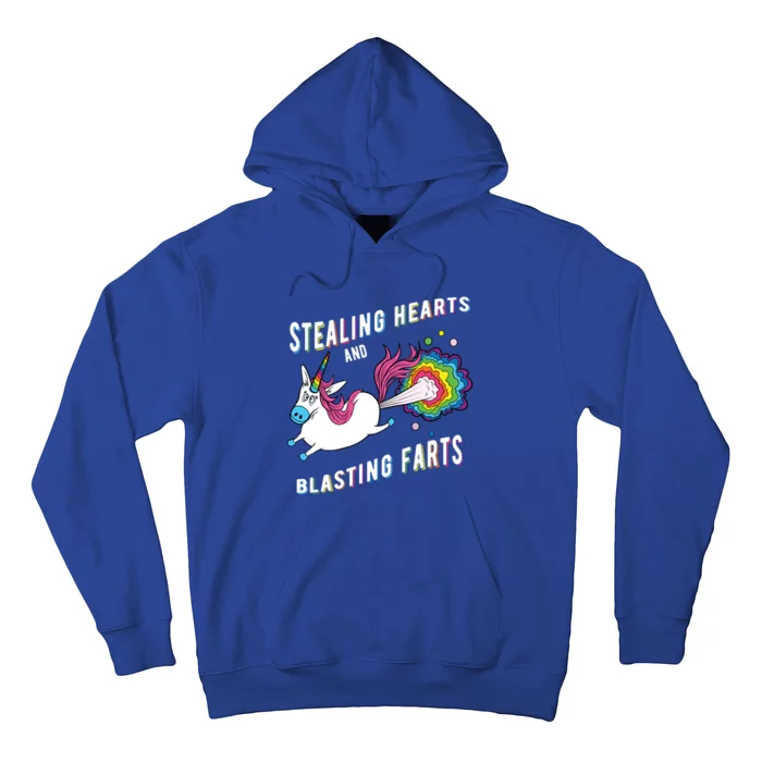 Stealing Hearts And Blasting Farts Unicorn Valentines Gift Hoodie