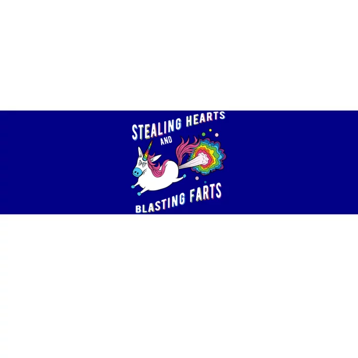 Stealing Hearts And Blasting Farts Unicorn Valentines Gift Bumper Sticker