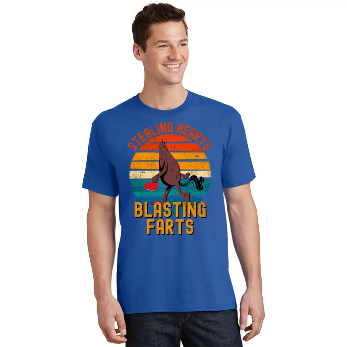 Stealing Hearts And Blasting Farts Gift Bigfoot Gift T-Shirt