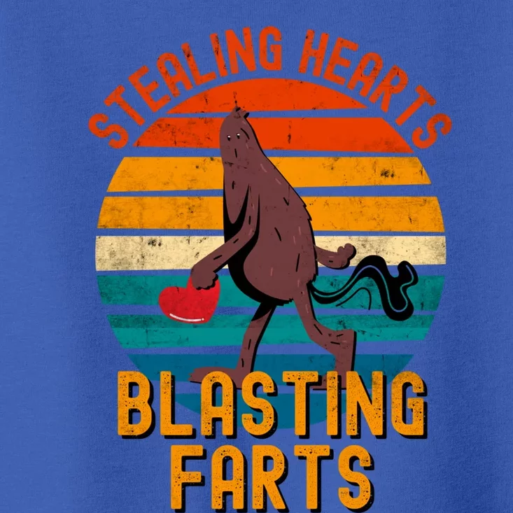 Stealing Hearts And Blasting Farts Gift Bigfoot Gift Toddler T-Shirt