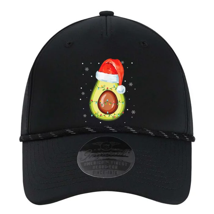 Santa Hat Avocado Merry Christmas Vegan Pajama Gift Performance The Dyno Cap