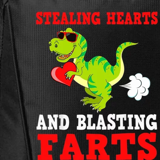 Stealing Hearts And Blasting Farts T Rex Cute City Backpack