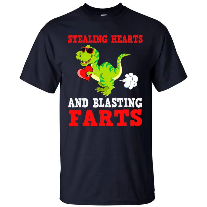 Stealing Hearts And Blasting Farts T Rex Cute Tall T-Shirt