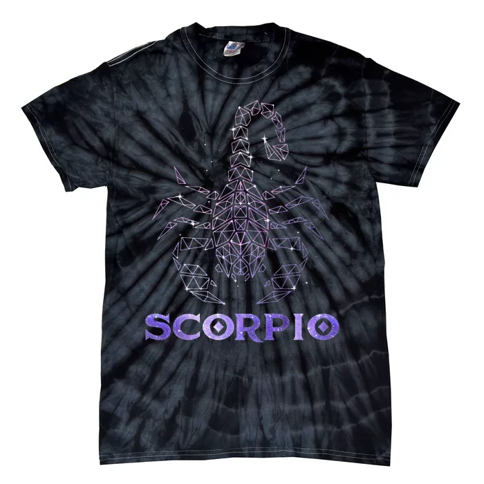 Scorpio Horoscope Astrology Symbol Zodiac Sign Tie-Dye T-Shirt