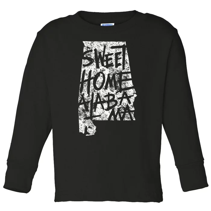 Sweet Home Alabama Birmingham State Toddler Long Sleeve Shirt