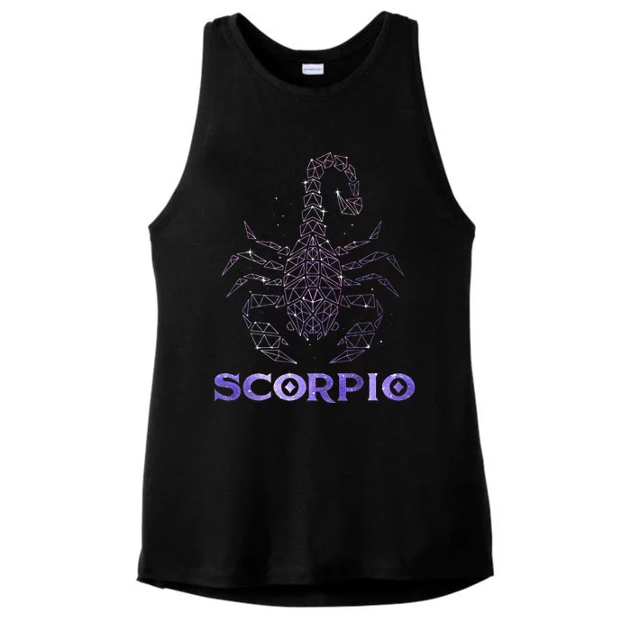 Scorpio Horoscope Astrology Symbol Zodiac Sign Ladies Tri-Blend Wicking Tank