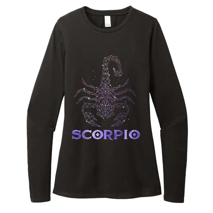 Scorpio Horoscope Astrology Symbol Zodiac Sign Womens CVC Long Sleeve Shirt