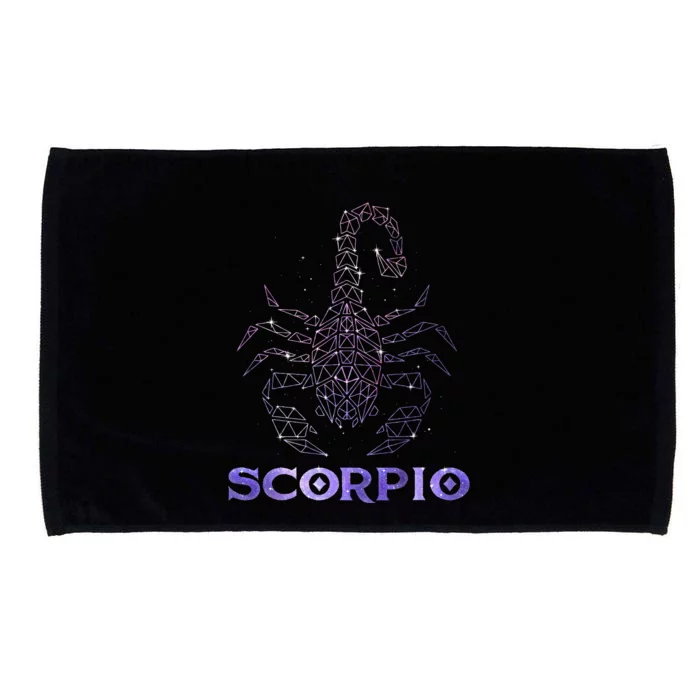 Scorpio Horoscope Astrology Symbol Zodiac Sign Microfiber Hand Towel