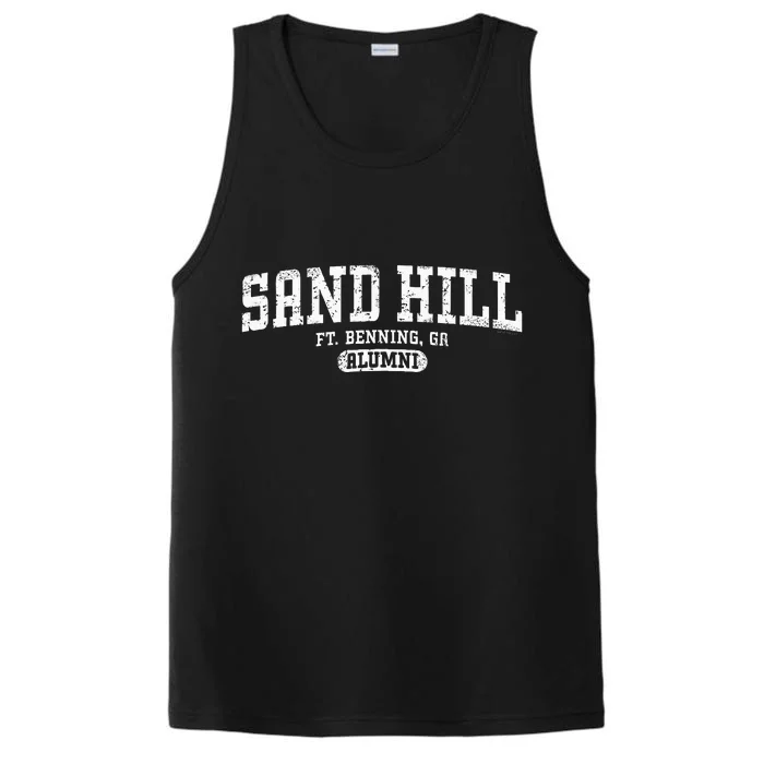 Sand Hill Alumni Retro Fort Benning Ga Performance Tank