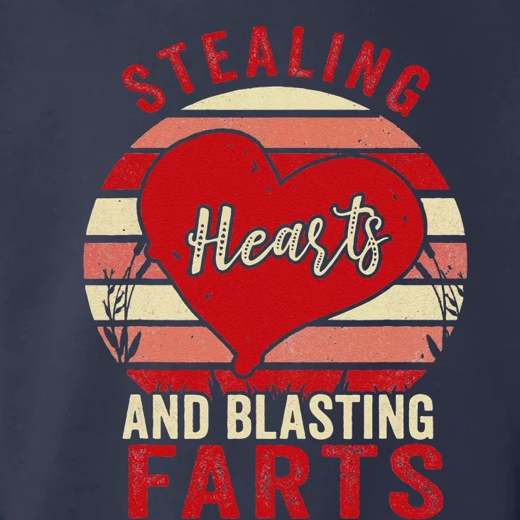 Stealing Hearts And Blasting Farts Valentine's Day Gift Toddler Hoodie