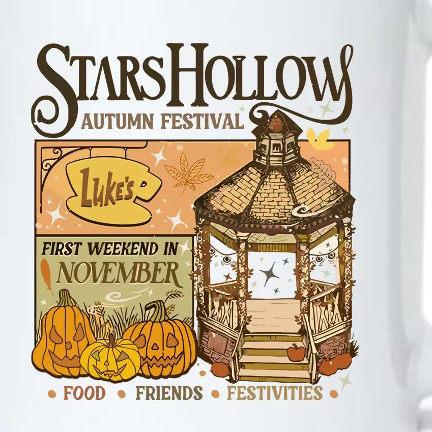 Stars Hollow Autumn Festival Food Friends Festivities Black Color Changing Mug