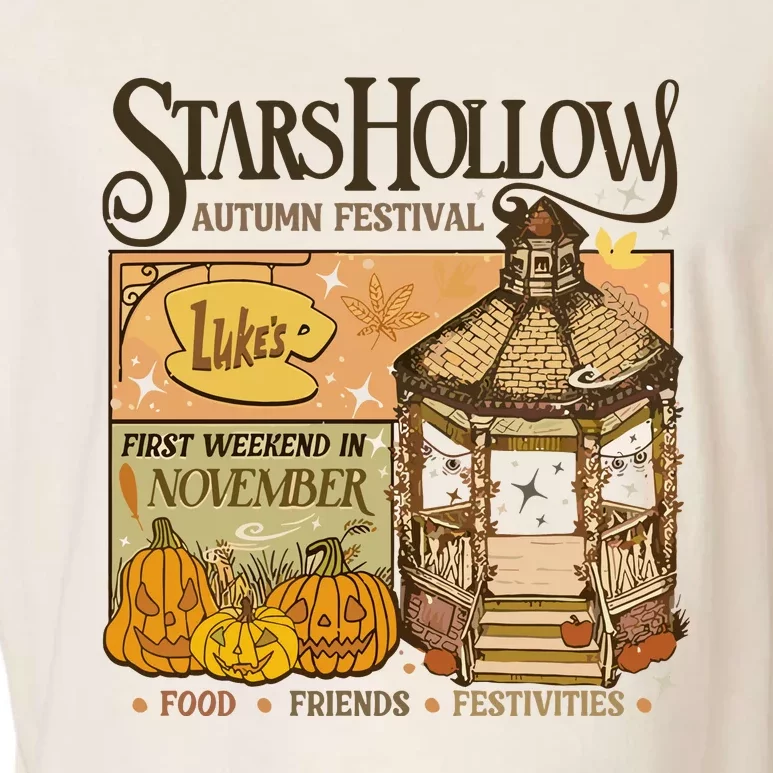 Stars Hollow Autumn Festival Food Friends Festivities Garment-Dyed Women's Muscle Tee