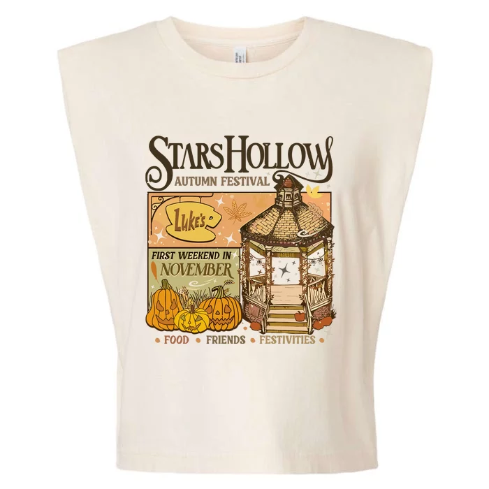 Stars Hollow Autumn Festival Food Friends Festivities Garment-Dyed Women's Muscle Tee