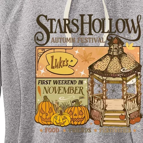 Stars Hollow Autumn Festival Food Friends Festivities Women's Fleece Hoodie