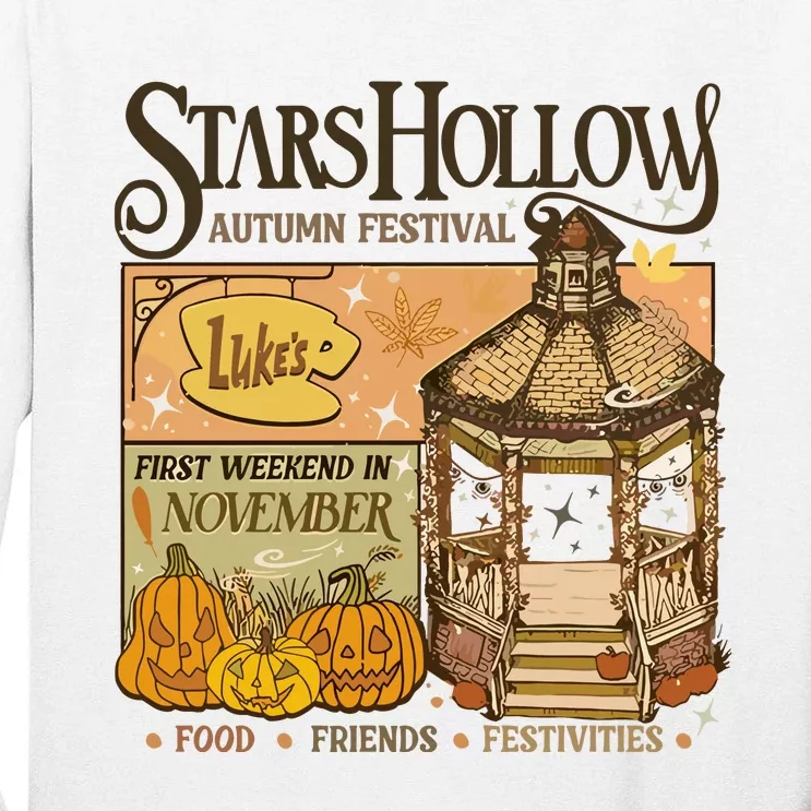 Stars Hollow Autumn Festival Food Friends Festivities Tall Long Sleeve T-Shirt