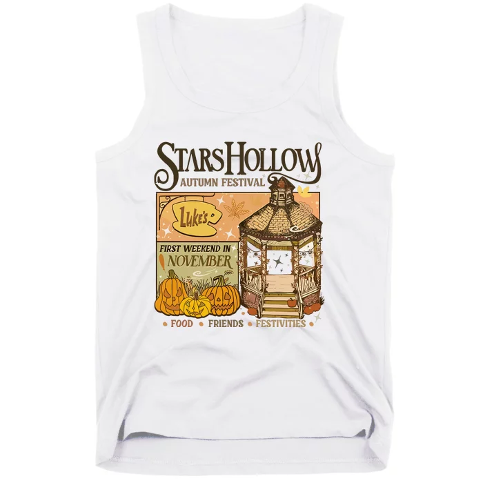 Stars Hollow Autumn Festival Food Friends Festivities Tank Top