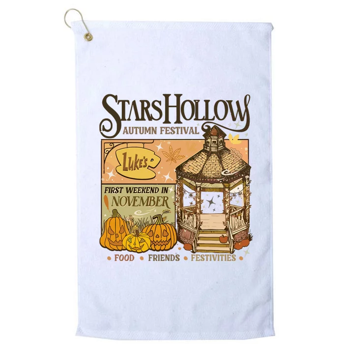 Stars Hollow Autumn Festival Food Friends Festivities Platinum Collection Golf Towel