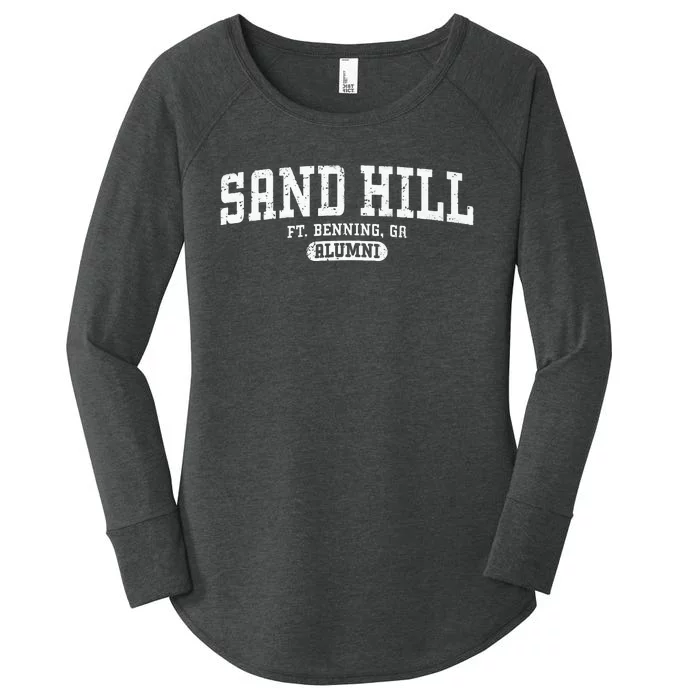 Sand Hill Alumni Retro Fort Benning GA Women's Perfect Tri Tunic Long Sleeve Shirt