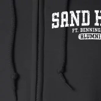 Sand Hill Alumni Retro Fort Benning GA Full Zip Hoodie