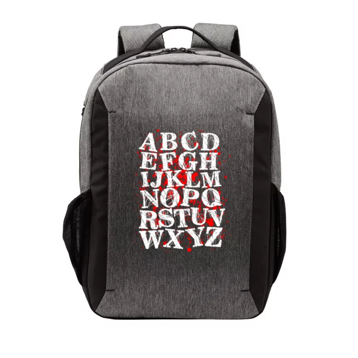 Spooky Halloween Alphabet Letters Vector Backpack