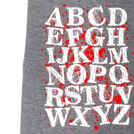 Spooky Halloween Alphabet Letters Doggie 3-End Fleece Hoodie