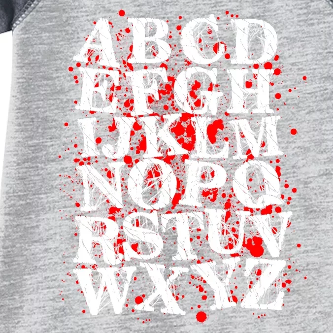 Spooky Halloween Alphabet Letters Infant Baby Jersey Bodysuit