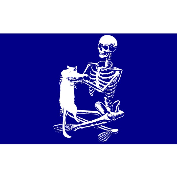 Skeleton Holding A Cagift Lazy Halloween Costume Skull Cool Gift Bumper Sticker