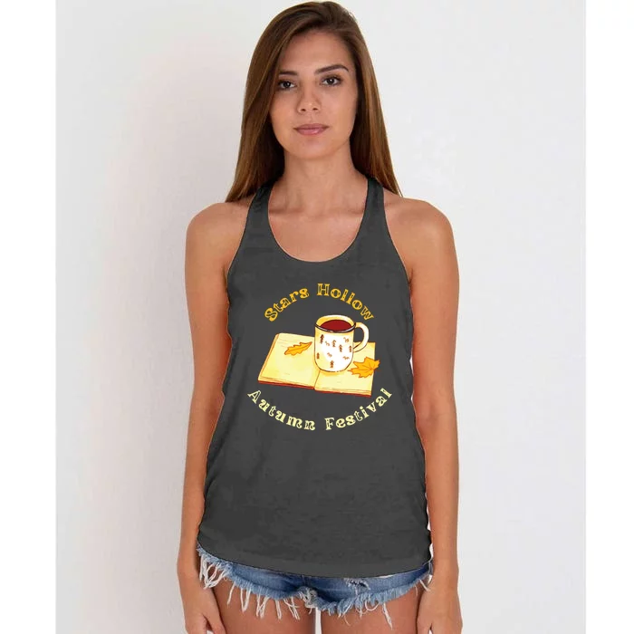 Stars Hollow Autumn Festival Women's Knotted Racerback Tank