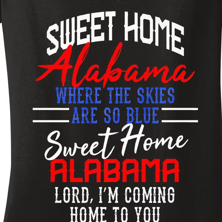 Sweet Home Alabama Women's V-Neck T-Shirt