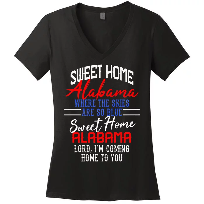 Sweet Home Alabama Women's V-Neck T-Shirt