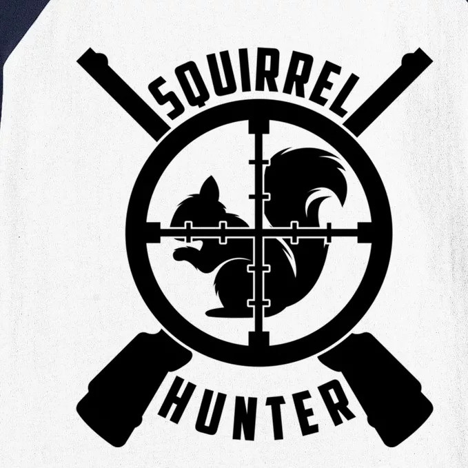 Squirrel Hunter Animal Hunting Hobby Sports Target Gift Baseball Sleeve Shirt