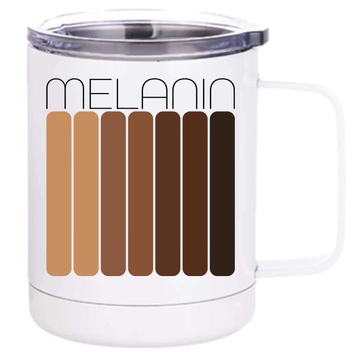 Shades Of Melanin Front & Back 12oz Stainless Steel Tumbler Cup