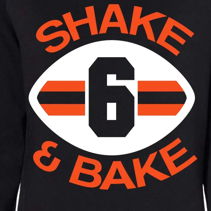 Shake & Bake Cleveland Footbal Womens California Wash Sweatshirt