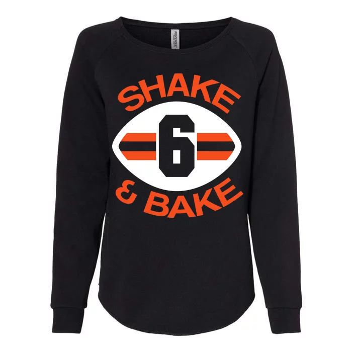 Shake & Bake Cleveland Footbal Womens California Wash Sweatshirt